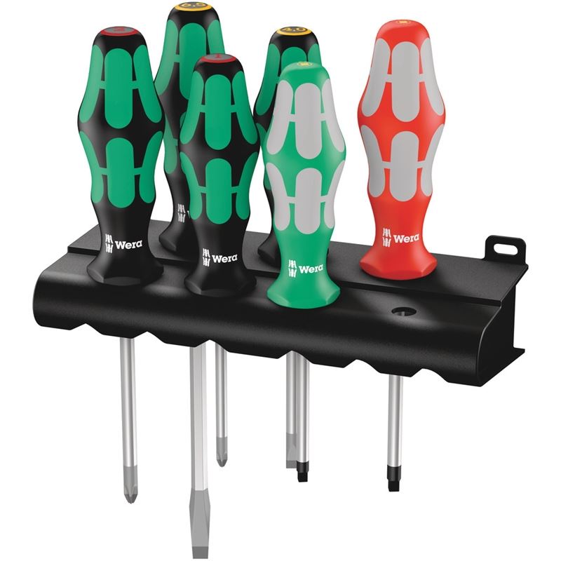 334/368/6 Screwdriver set and rack