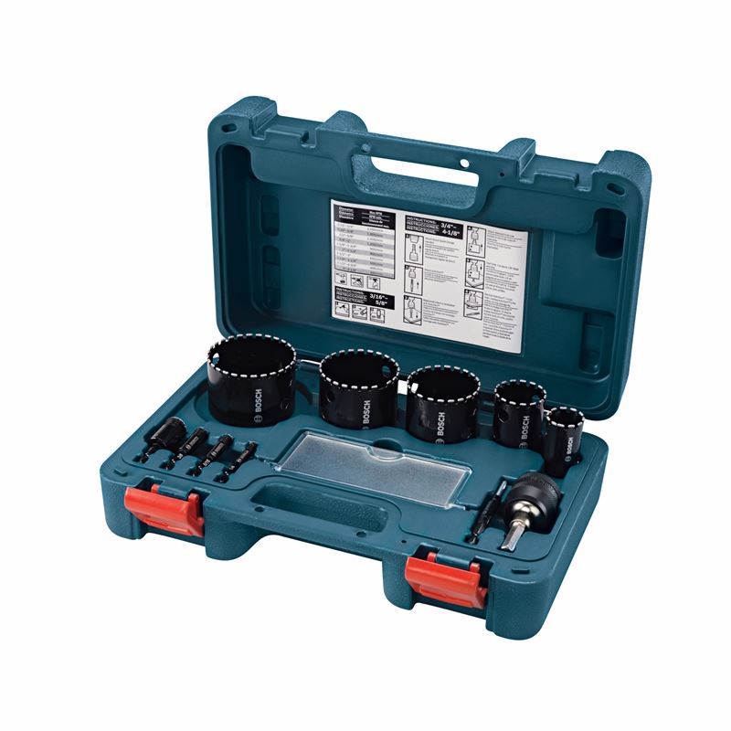 Bosch HDG11 11 Piece Diamond Hole Saw Set