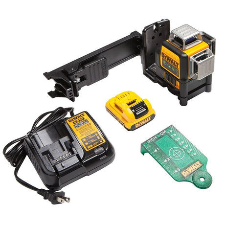 DEWALT DW089LG 12v 3 x 360 Green Line Laser