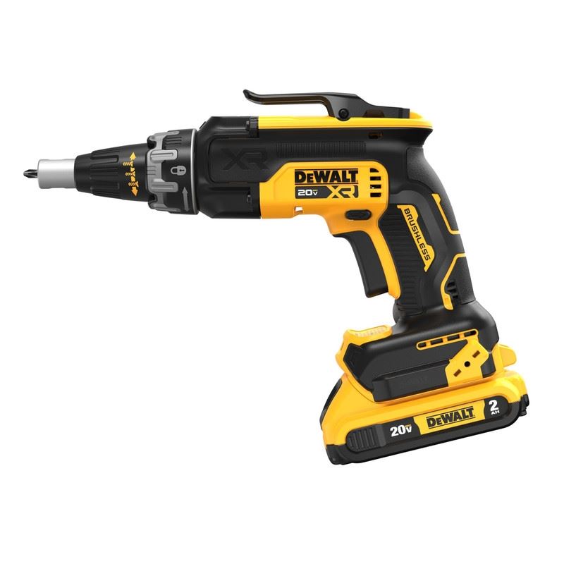 DEWALT DCF630D2 20V MAX XR Brushless Drywall Screwgun Kit (2.0Ah)