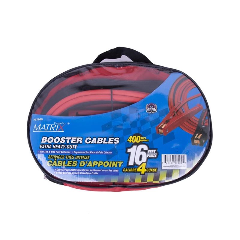 Matrix 16 ft. 4 gauge 400 Amp Booster Cable