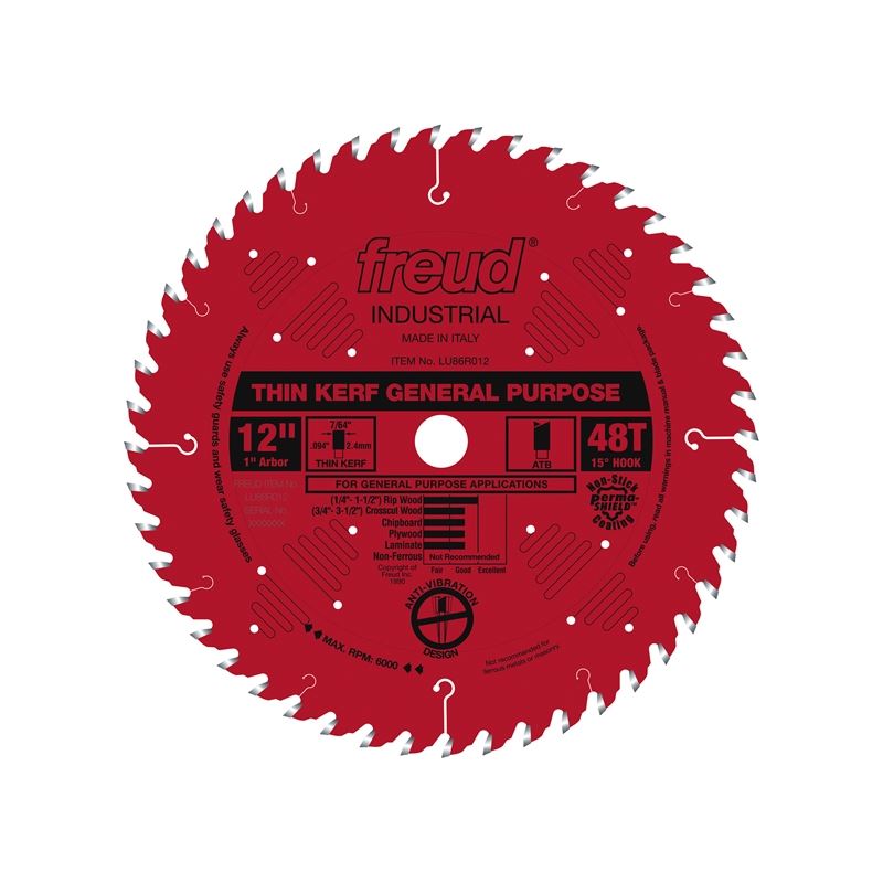 Freud | LU86R012 12" Thin Kerf General Purpose Blade