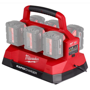 Milwaukee 48-59-1809 M18 PACKOUT Six Bay Rapid Charger