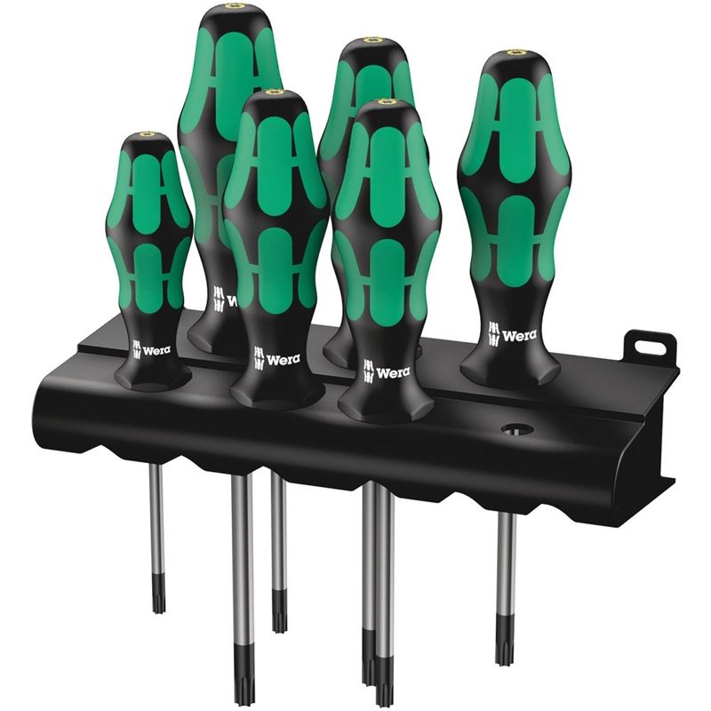 367/6 TORX HF Kraftform Plus screwdriver set with holding function and rack