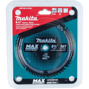 Makita B-57342 6-1/2in 56T Carbide Tipped Max Efficiency Cordless Plunge Saw Blade