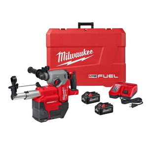 Milwaukee 2912-22DE M18 FUEL 1 in SDS Plus Rotary Hammer Dust Extractor Kit