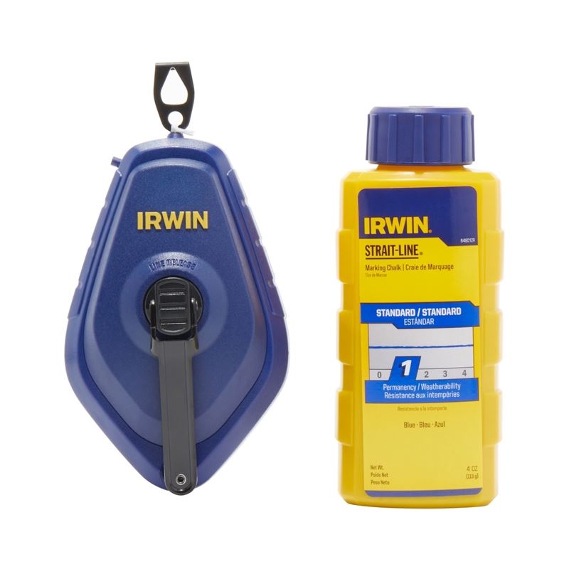 IRWIN 1932883 100ft Chalk Reel With Blue Chalk