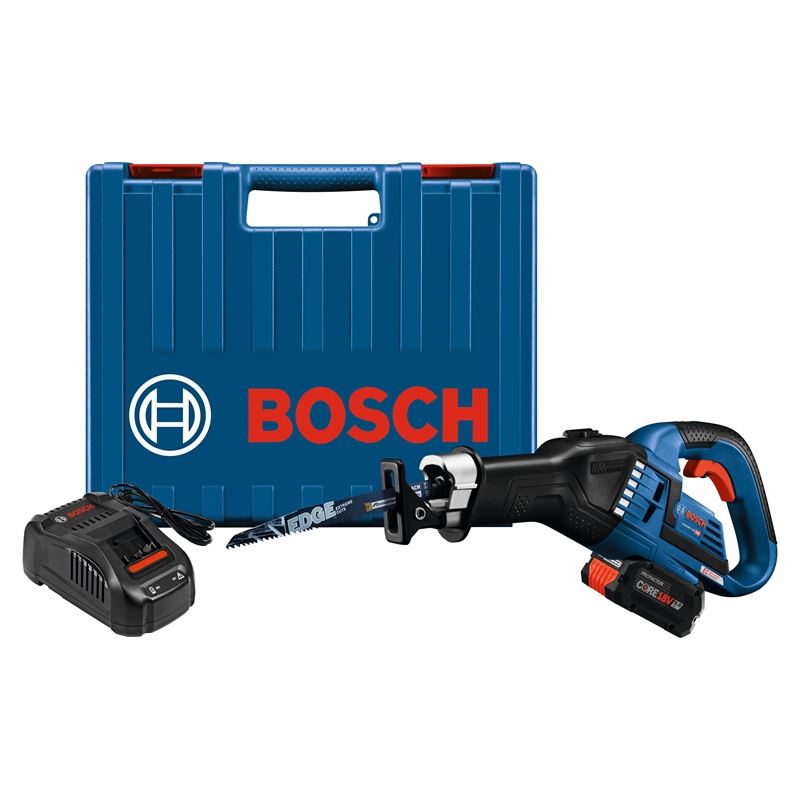 Bosch GSA18V-125K14A 18V EC Brushless 1-1/4 In.-Stroke Multi-Grip Reciprocating Saw Kit with (1) CORE18V 8.0 Ah Performance Battery