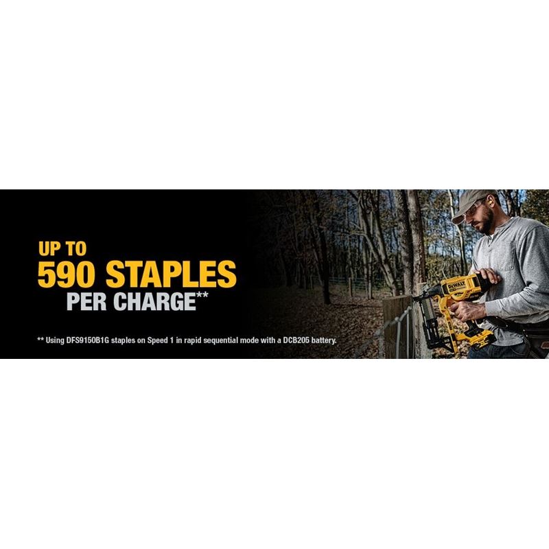 DEWALT DCFS950P2 20V MAX XR 9 GA Cordless Fencing Stapler Kit