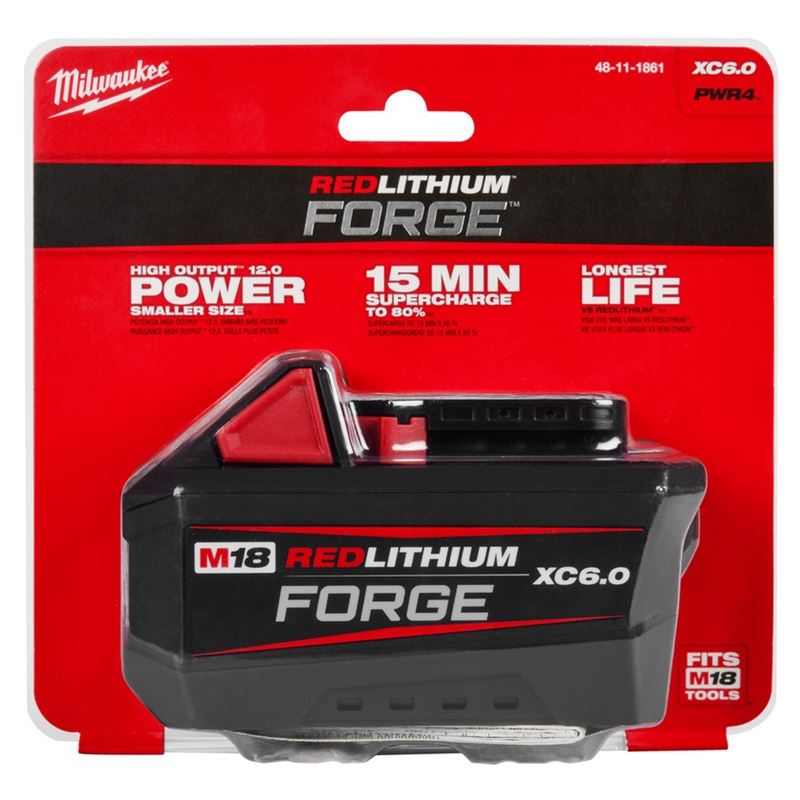 Milwaukee 48-11-1861 M18 REDLITHIUM FORGE XC6.0 Battery Pack