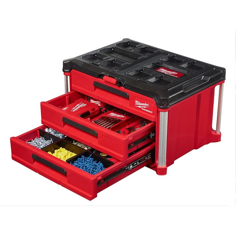 Milwaukee - 48-22-8443 - PACKOUT 3-Drawer Tool Box