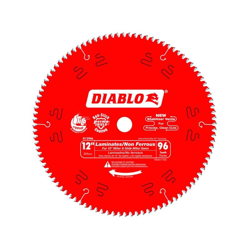 Diablo D1296L 12 in. x 96 Tooth Laminate/ Melamine/ Laminate Flooring Saw Blade