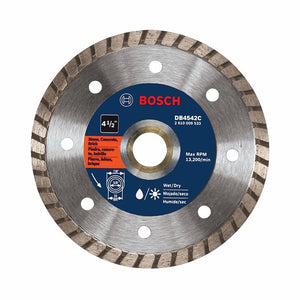 Bosch | DB4542C 4-1/2 In. Premium Turbo Rim Diamond Blade for Smooth Cuts