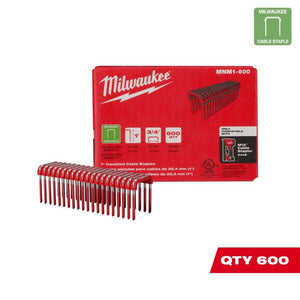 Milwaukee MNM1-600 1in Insulated Cable Staples (600pcs)