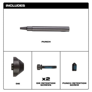 Milwaukee 48-44-0272 M12 FUEL 16 Ga Nibbler Punch  Die Set