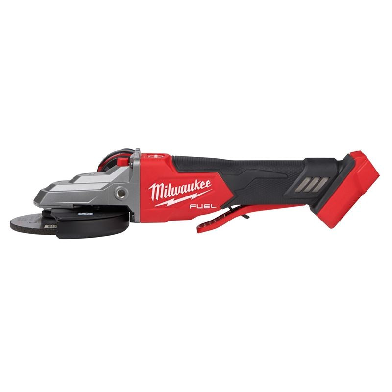 Milwaukee 2886-20 M18 FUEL 5in Flathead Braking Grinder, Paddle Switch No-Lock