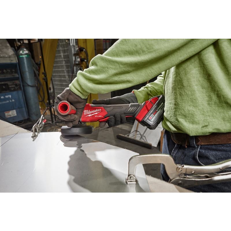 Milwaukee 2888-20 M18 FUEL 4-1/2in / 5in Variable Speed Braking Grinder, Paddle Switch No-Lock