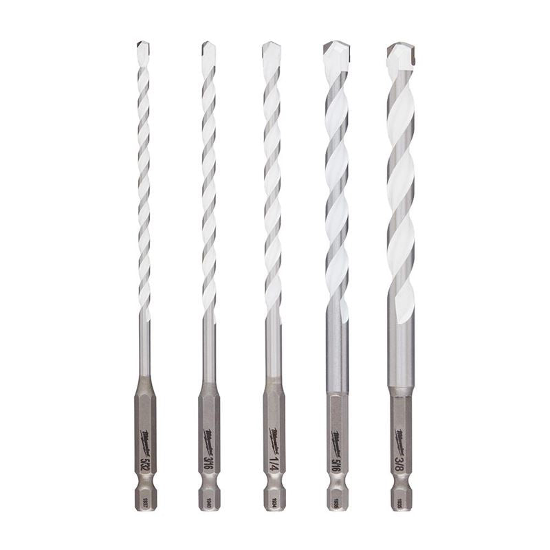 Milwaukee 48-20-8898 5 PC SHOCKWAVE Carbide Multi-Material Drill Bits