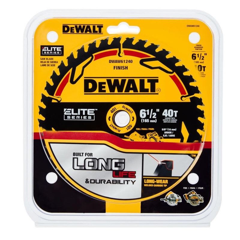 DEWALT DWAW61240 6-1/2in 40T ELITE SERIES BLADE