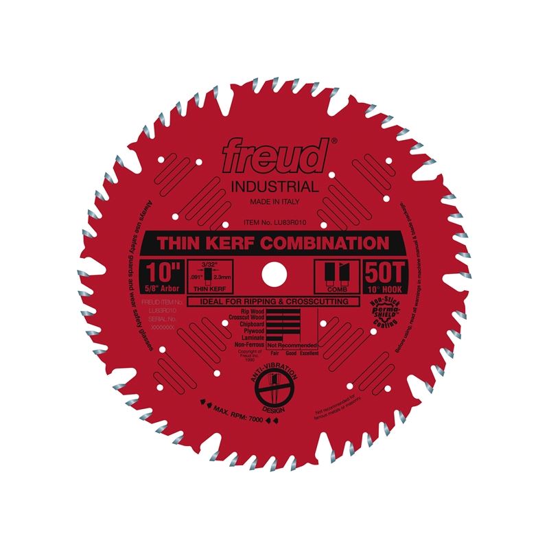 Freud | LU83R010 10" Thin Kerf Combination Blade