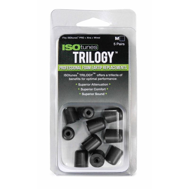 ISOtunes TRILOGY Professional Foam Replacement Eartips - Medium Size