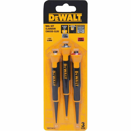 DEWALT DWHT58018 1/32", 2/32", 3/32" Bi-Material Nail Sets