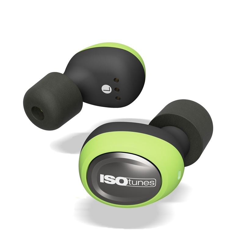 ISOtunes FREE True Wireless Noise-Isolating Earbuds - Green/Black