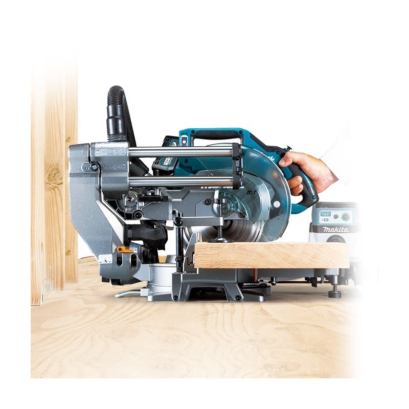 Makita LS002GM102 40V max XGT Brushless Cordless 8-1/2" Dual Compound Sliding Mitre Saw w/ AWS (4.0Ah Kit)