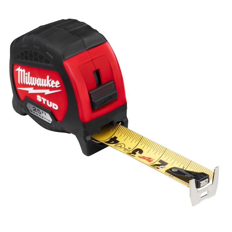 Milwaukee 48-22-9725M Magnetic STUD Magnetic Tape Measure