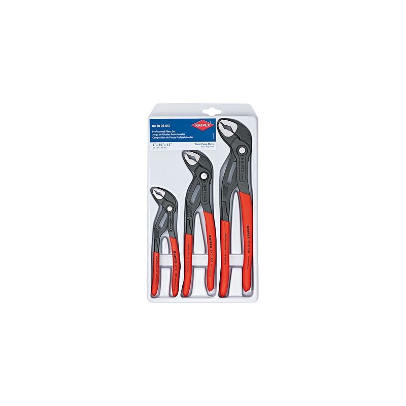 Knipex 00 20 06 US1 Cobra Pliers Set