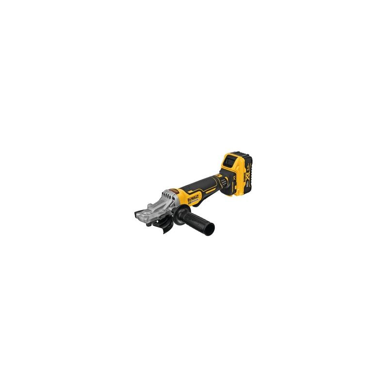 DEWALT DCG413FR2 5 in. 20V MAX* XR Flathead Paddle Switch Small Angle Grinder Kit with Kickback Brake