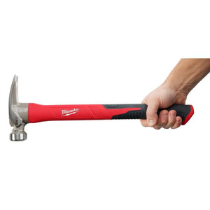 Milwaukee 48-22-9320 21oz Milled Face Poly/Fiberglass Handle Hammer