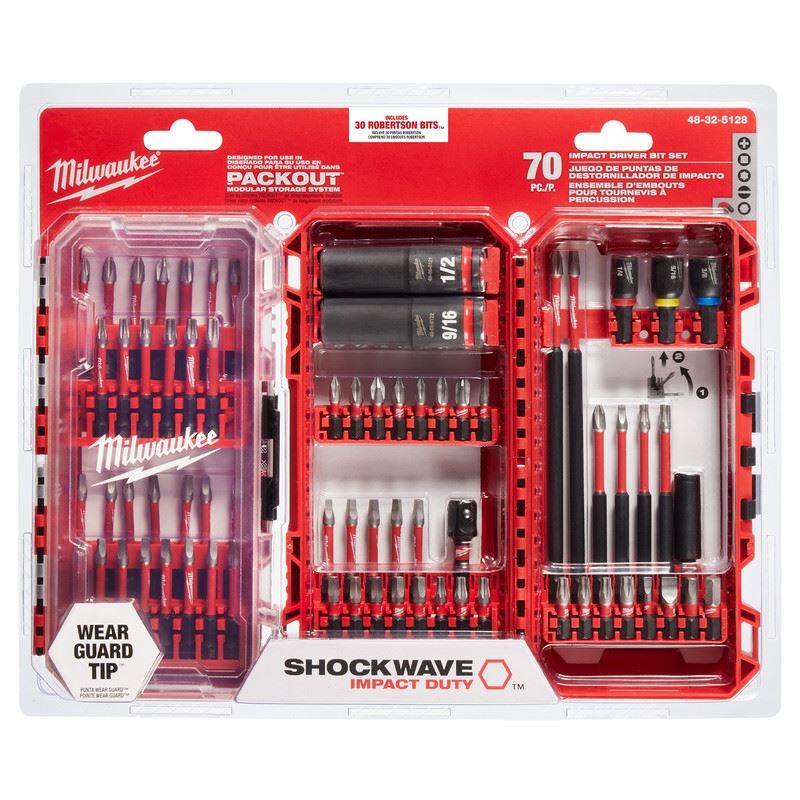 Milwaukee 48-39-5128 70PC IMPACT SHOCKWAVE SET