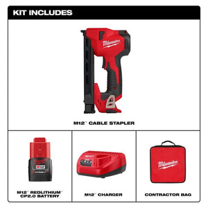 Milwaukee 2448-21 M12 Cable Stapler Kit