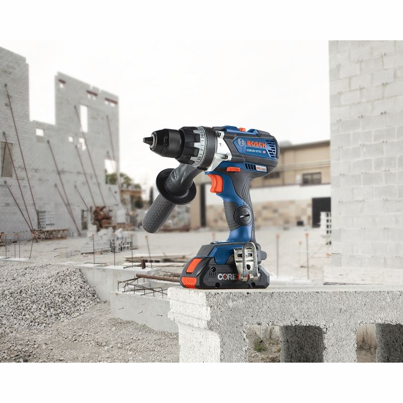 Bosch GSB18V-975CB25 18V Brushless Connected-Ready 1/2 In. Hammer Drill/Driver Kit with (2) CORE18V 4.0 Ah Compact Batteries