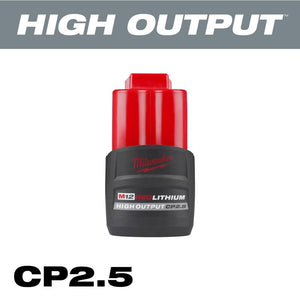 Milwaukee 48-11-2425 M12 REDLITHIUM HIGH OUTPUT CP2.5 Battery Pack