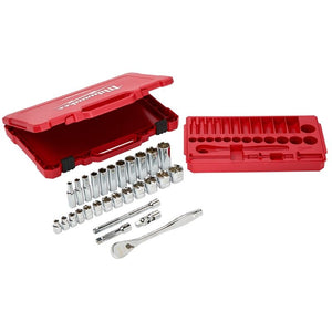 Milwaukee 48-22-9408 3/8in Drive 28pc Ratchet  and Socket Set- SAE