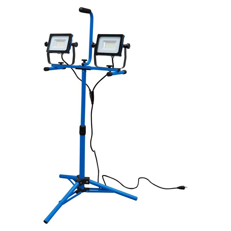 SMD LED Worklight Dual Head W / Tripod & Stand 2x 32W 6000lm