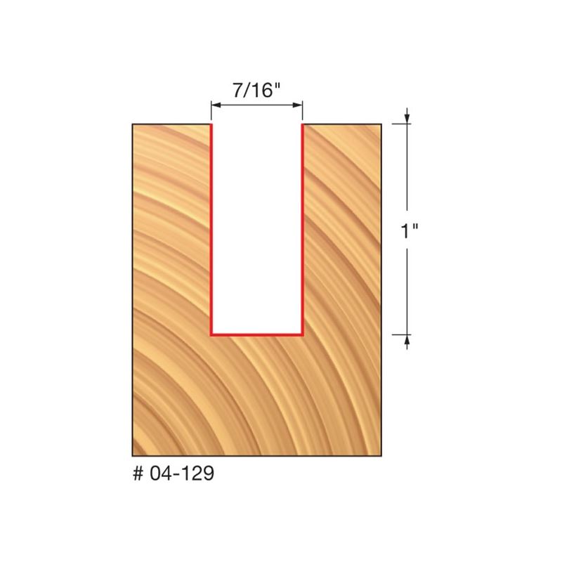 Freud | 04-129 7/16 (Dia.) Double Flute Straight Bit