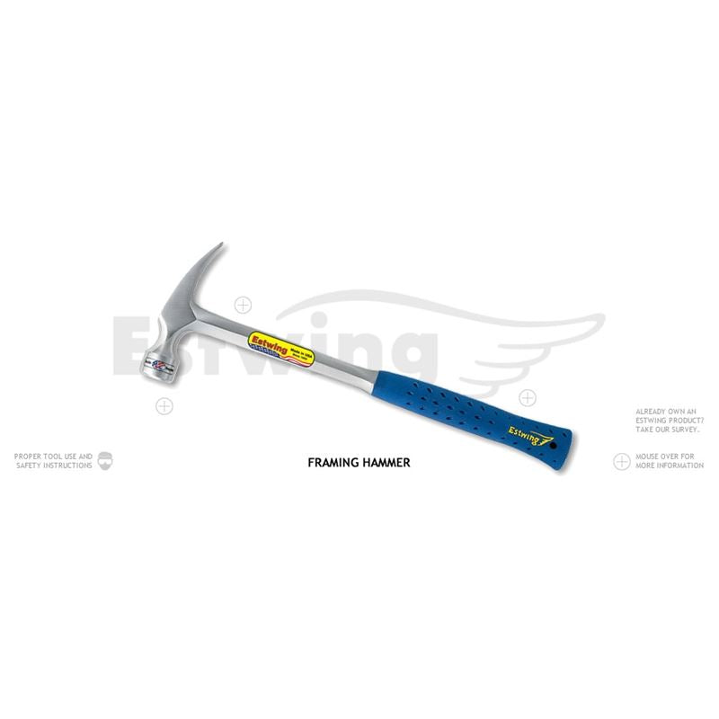 Estwing E3-30SM 30oz Milled Face Framing Hammer