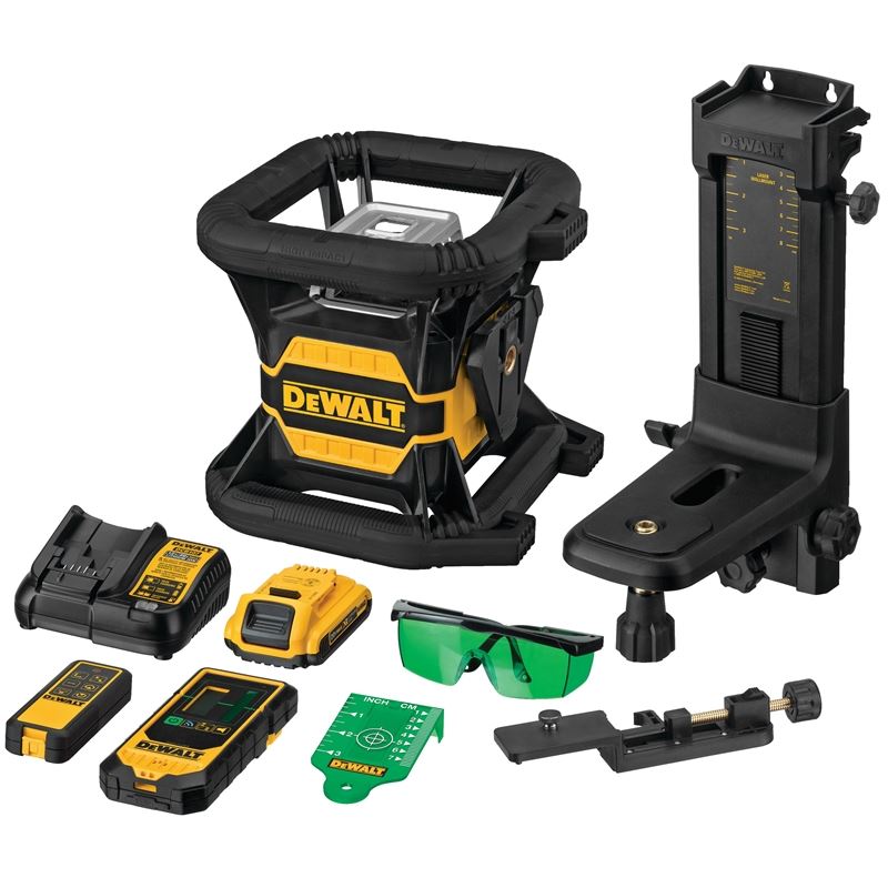 DEWALT DW080LGS 20V MAX TOOL CONNECT GREEN TOUGH ROTARY LASER