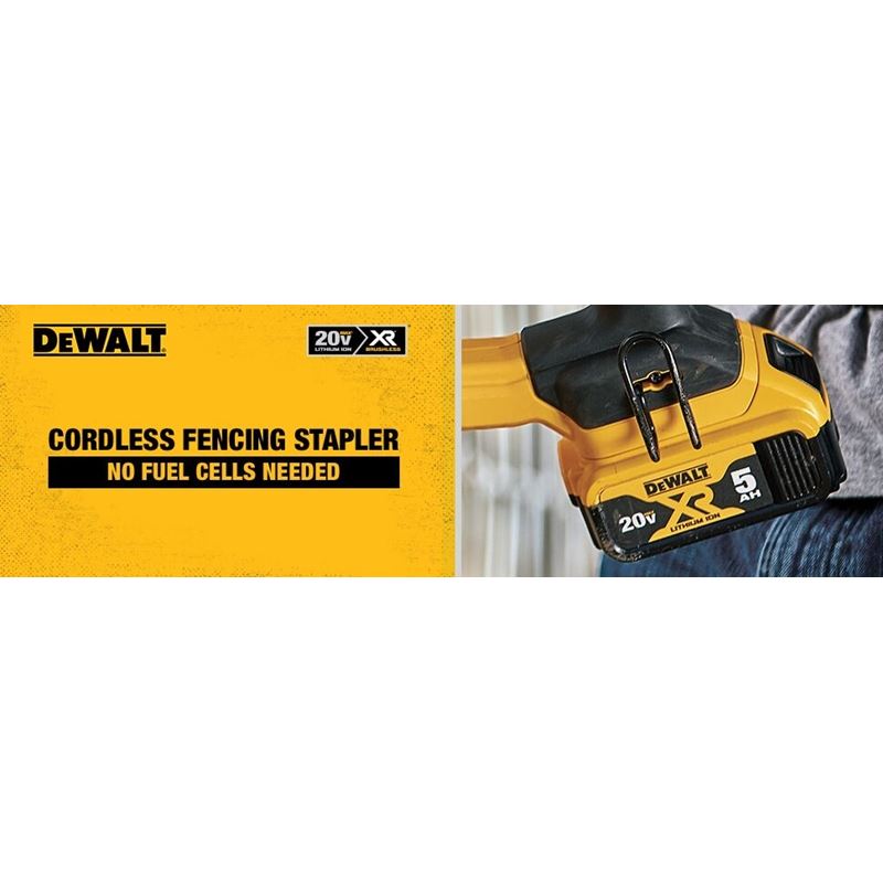 DEWALT DCFS950P2 20V MAX XR 9 GA Cordless Fencing Stapler Kit