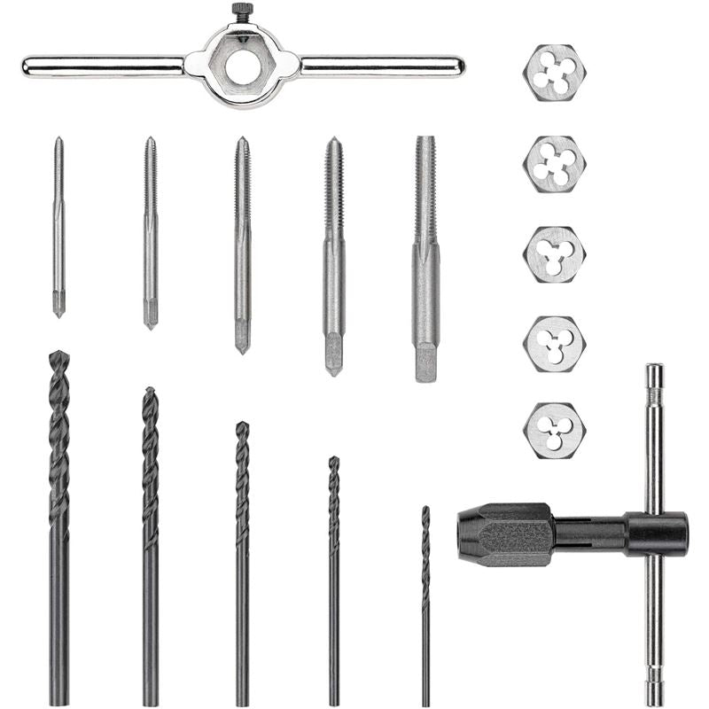 DEWALT DWA1450 17 piece Metric Tap and Small Hexagon Die Set