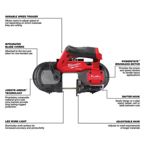 Milwaukee - 2529-20 - M12 FUEL Compact Band Saw - Tool Only