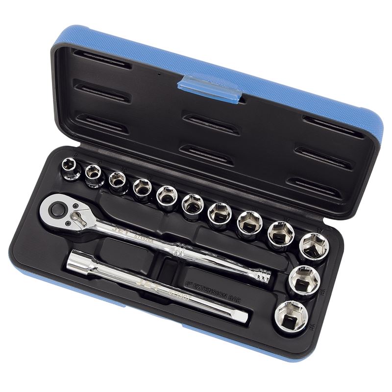 Jet 600226 15 Pc 3/8 Dr Metric Socket Wrench Set - 6 Point