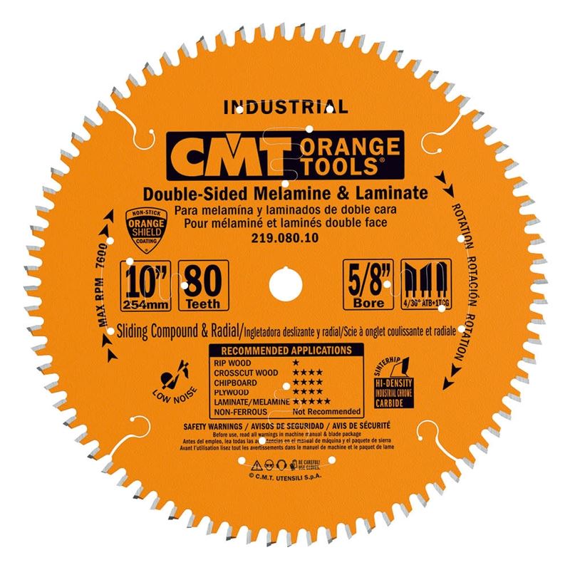 CMT 10" 80T Industrial Blade