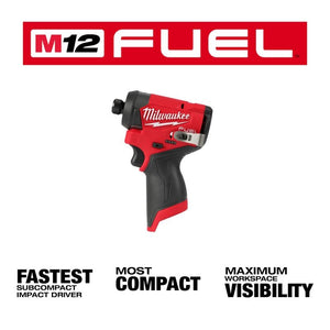 Milwaukee 3453-20 M12 FUEL 1/4in Hex Impact Driver