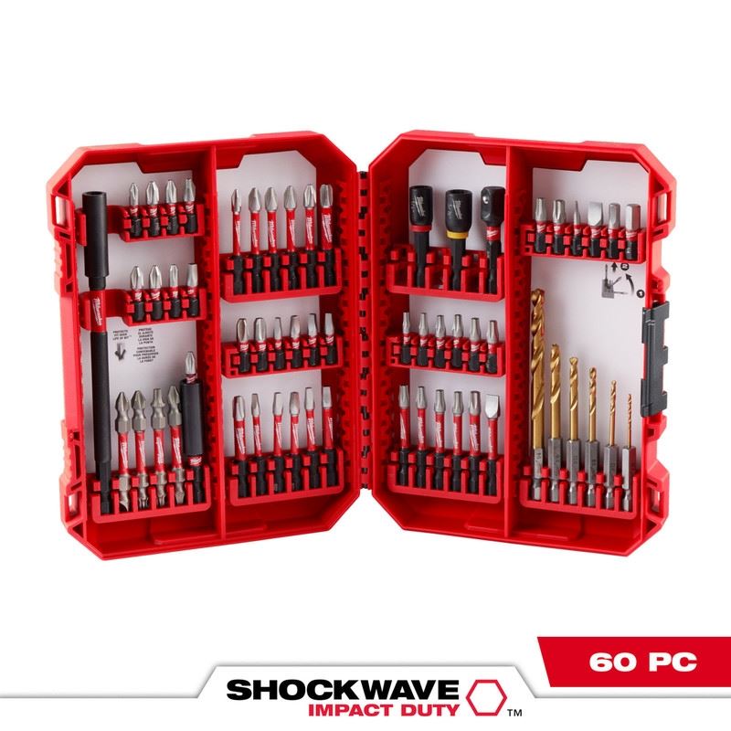 Milwaukee 48-32-4097 SHOCKWAVE Impact Duty Drill and Drive Set - 60PC