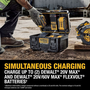 DEWALT DWST08050 TOUGHSYSTEM 2.0 20V Dual Port Charger