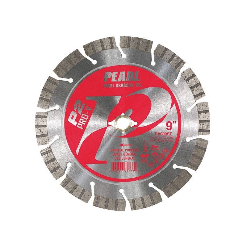 PEARL PV009ST P2 Pro-V 9 in Segmented TURBO Rim General Purpose Diamond Blade